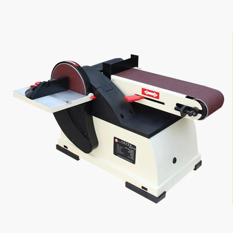 

220V Disc and Belt Sanding Machine Desk Top Metal Belt Sander Multifunctional Polishing Machine For DYI