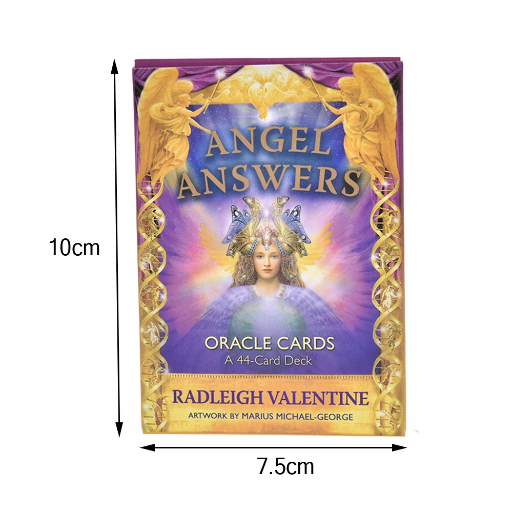 

44 PCS Tarot Cards Angel Answers Oracle Cards Board Games English For Family Gift Party Playing Card Table Games Entertainment