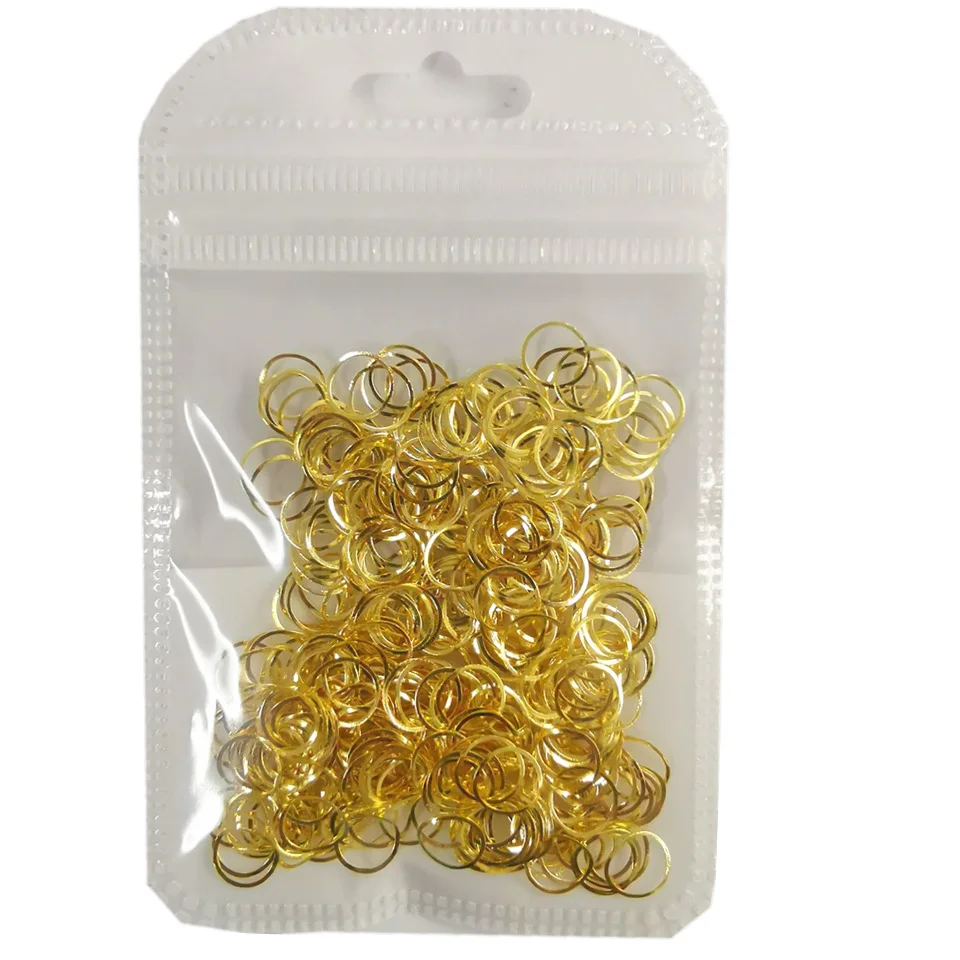 

500 шт./пакет мини круглое квадратное кольцо Звезда Луна шпильки металлический сплав дизайн ногтей Декор 3D DIY наклейки для ногтей украшение н...