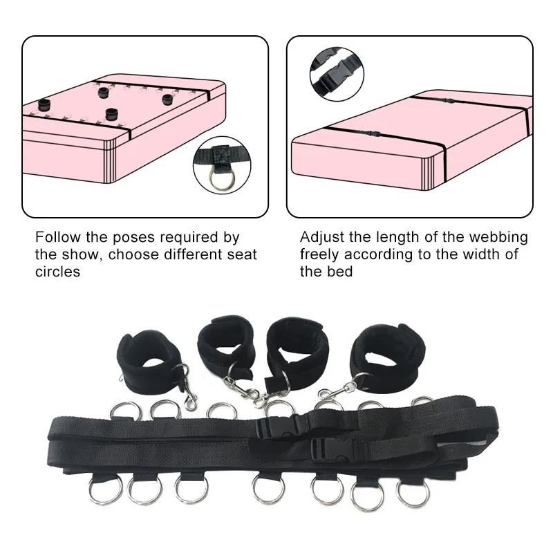 Регулируемые удерживающие повязки эротические наручники фетиш секс пояса для