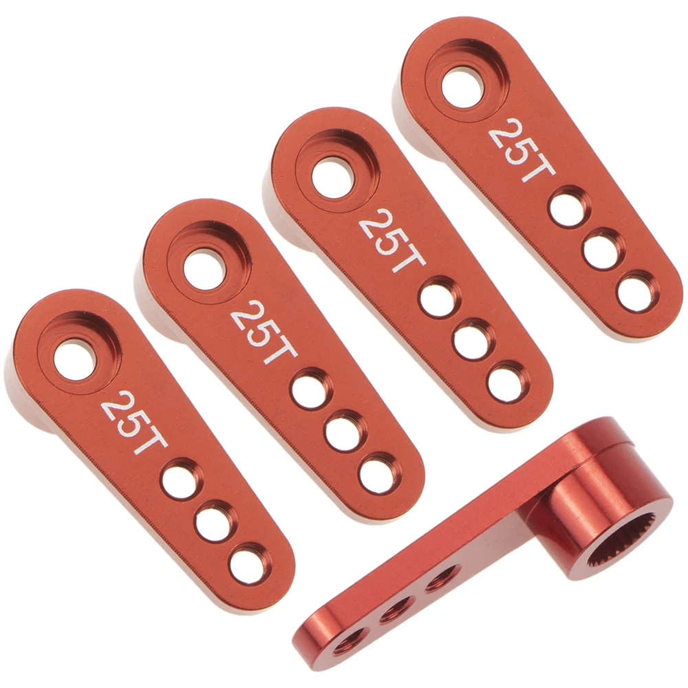 5 шт. алюминиевые зубья 25T 28 мм рулевой полу-серводвигатель для 1/10 Rc хобби модель