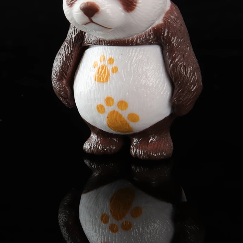 

4pcs/lot Kawaii Panda Action Figures Mini PVC Model Toy For Children Panda Animals Doll Kids Birthday Gifts