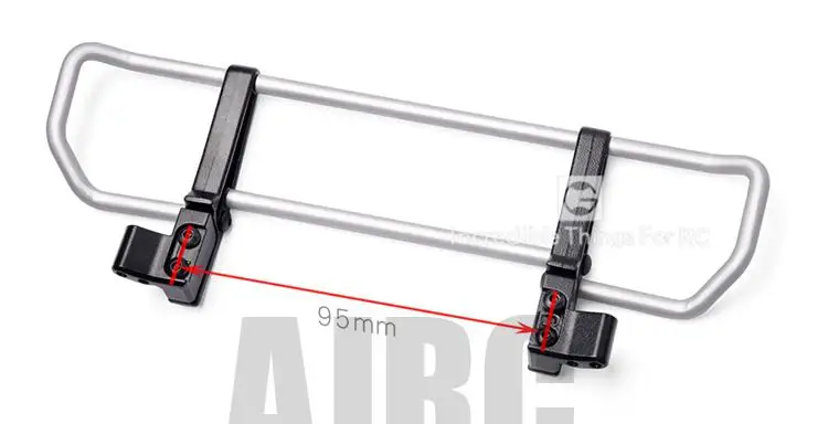 Parachoques delantero de Metal TRAXXAS, TRX-4, TRX4, 4X4, G500, TRX-6, 6X6, G63, versi&oacute;n Servo hacia adelante-2
