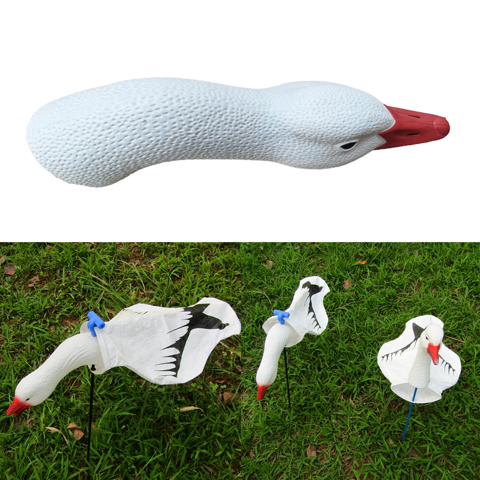 

1 шт. портативная Реалистичная уличная охотничья снаряжение с гусиной головкой приманки для садоводства