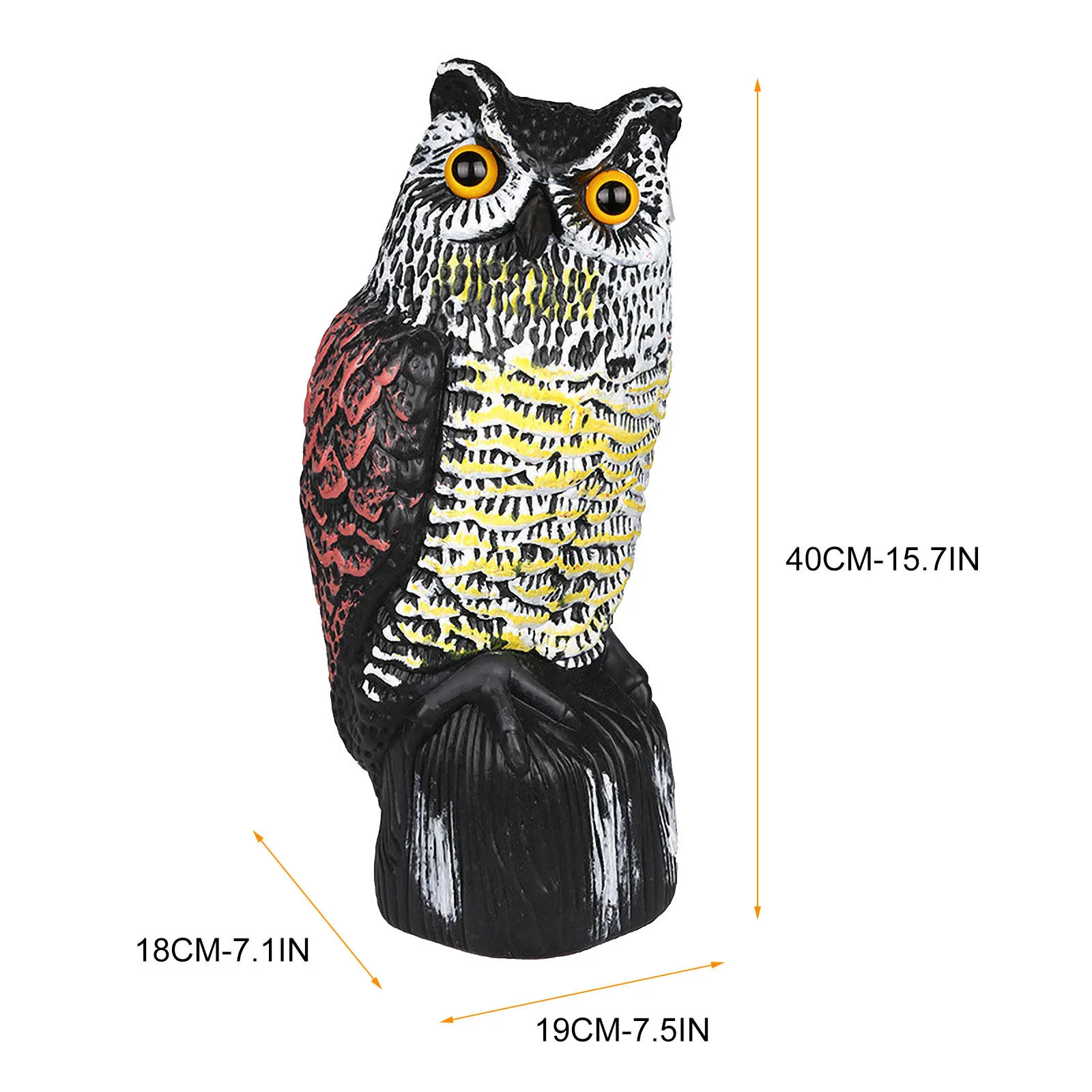 

Owl Decoration Garden Model Placement Decoration Resin Decoration Owl Garden Yards Decor Can Repel Birds Protect Plants