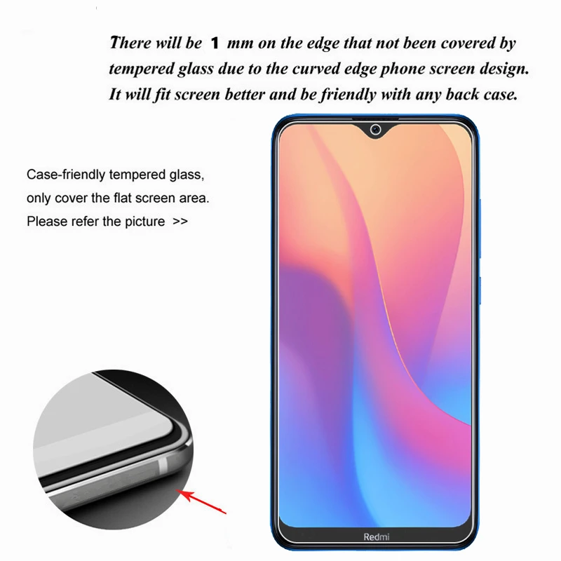 2pcs tempered glass for xiaomi redmi 8a screen protector 9h toughened protective glass for xiaomi redmi 8a glass xiaomi redmi 8a free global shipping