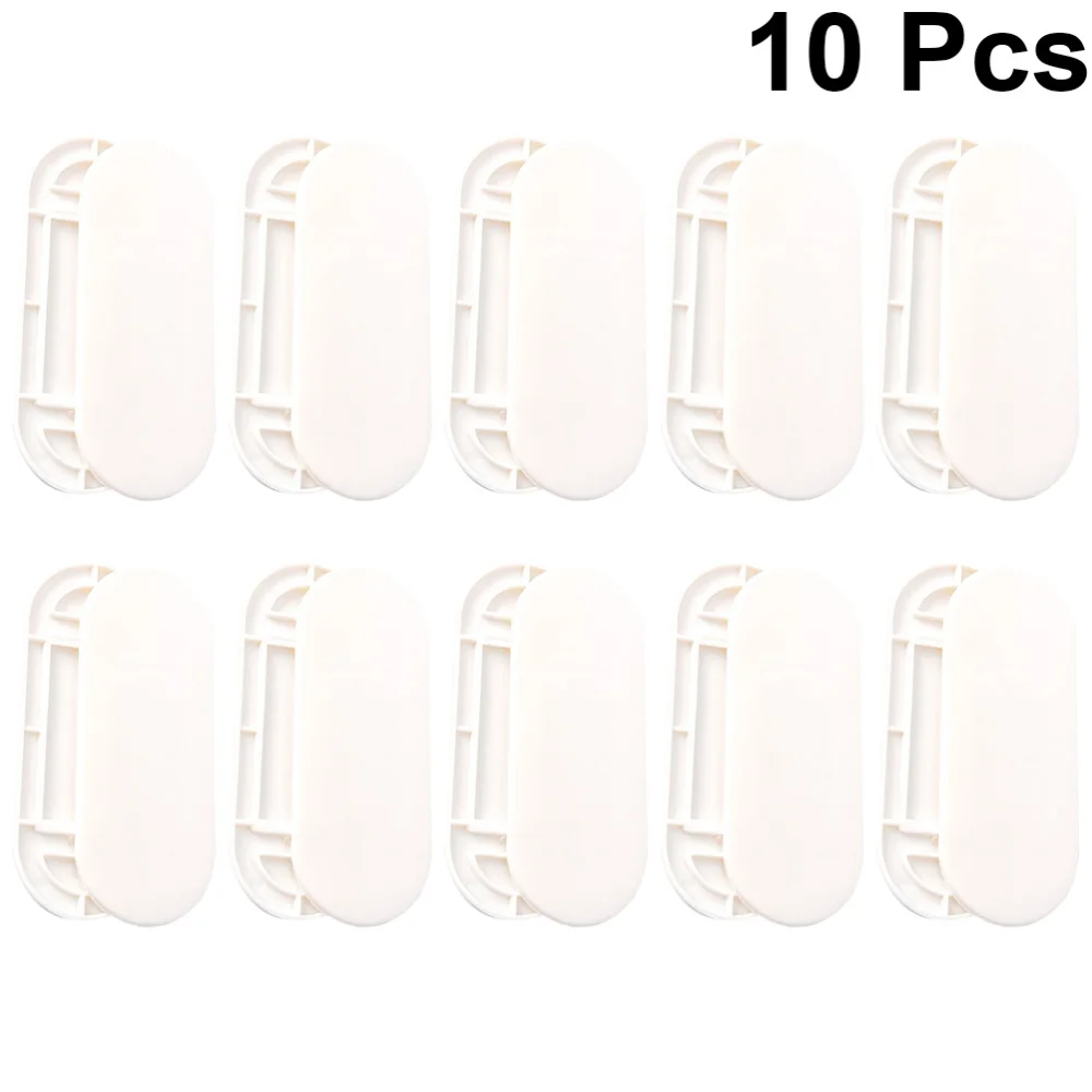 

10pcs Socket Wall Fixator Free Punching Self-adhesive Plug Fixing Device Power Strip Buckle
