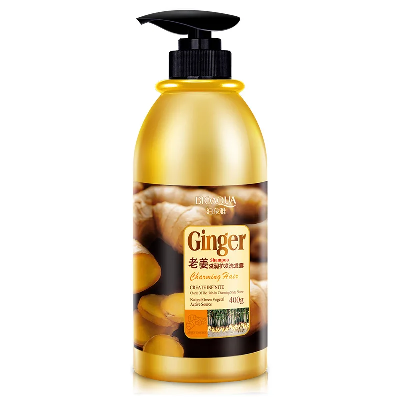 

Herbal Ginger Hair Shampoo No Silicone Oil Anti Dandruff Anti-Itching Cleansing Oil Control Hair Scalp Treatment