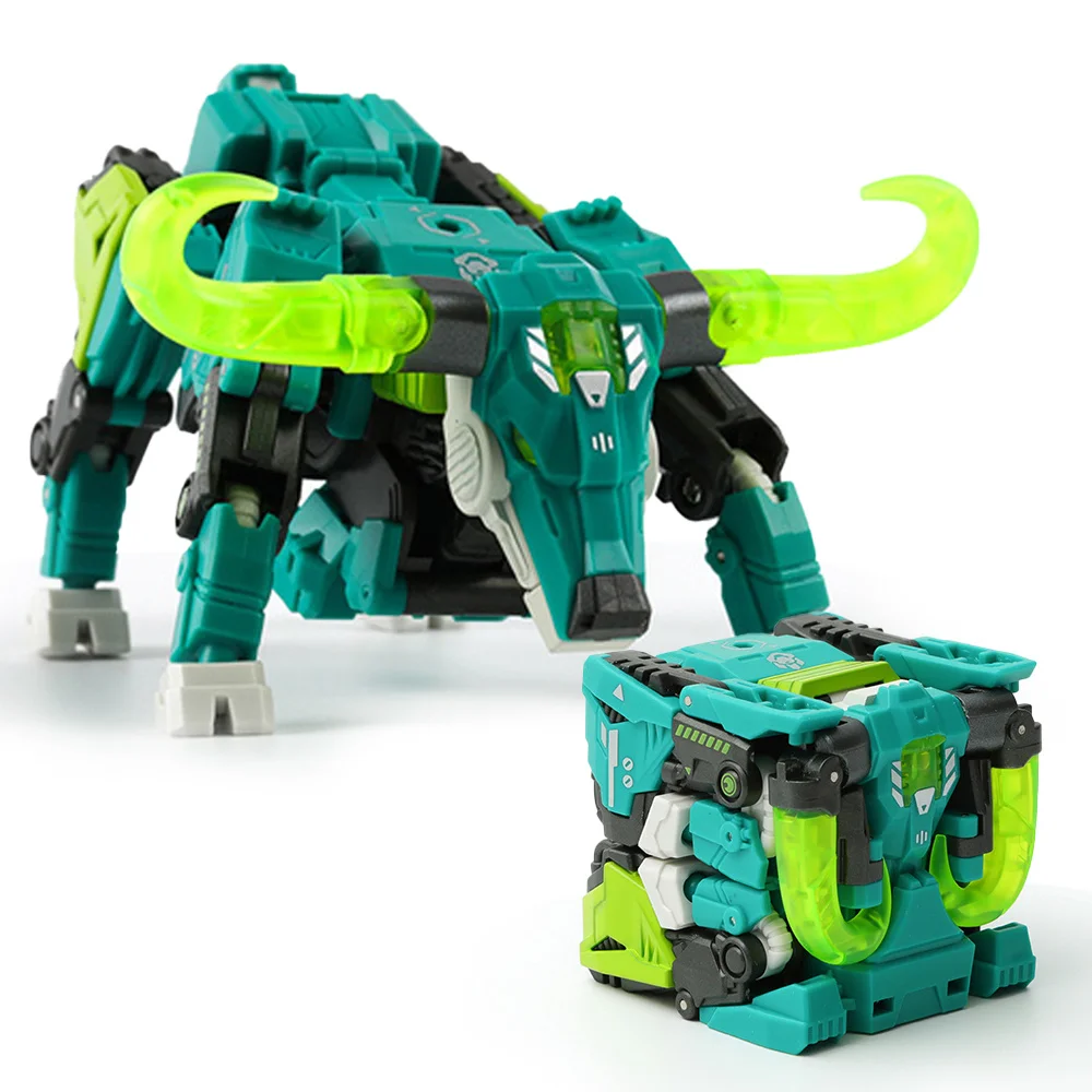 

IN STOCKAction Figure 52Toys BeastBox BB-27 Green Toxic Horn Emerald Ox Robots Transformation Animal Cube Model Children Gift