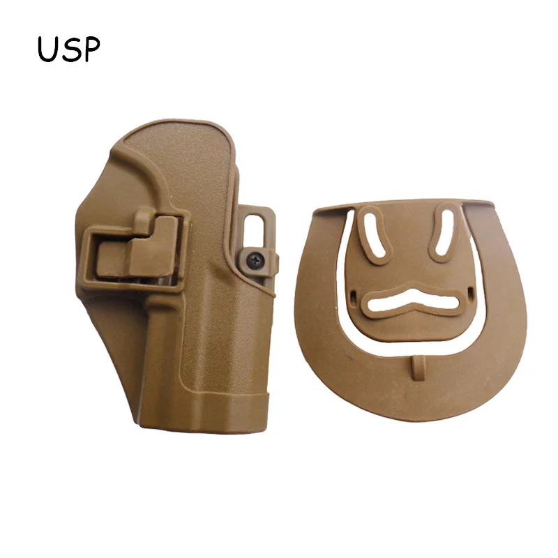 Tan USP Тактическая страйкбольная кобура для оружия Glock 17 19 Colt 1911 Beretta M9 Sig P226 чехол для пистолета с правой рукой военные охотничьи принадлежности - Цвет: Tan USP