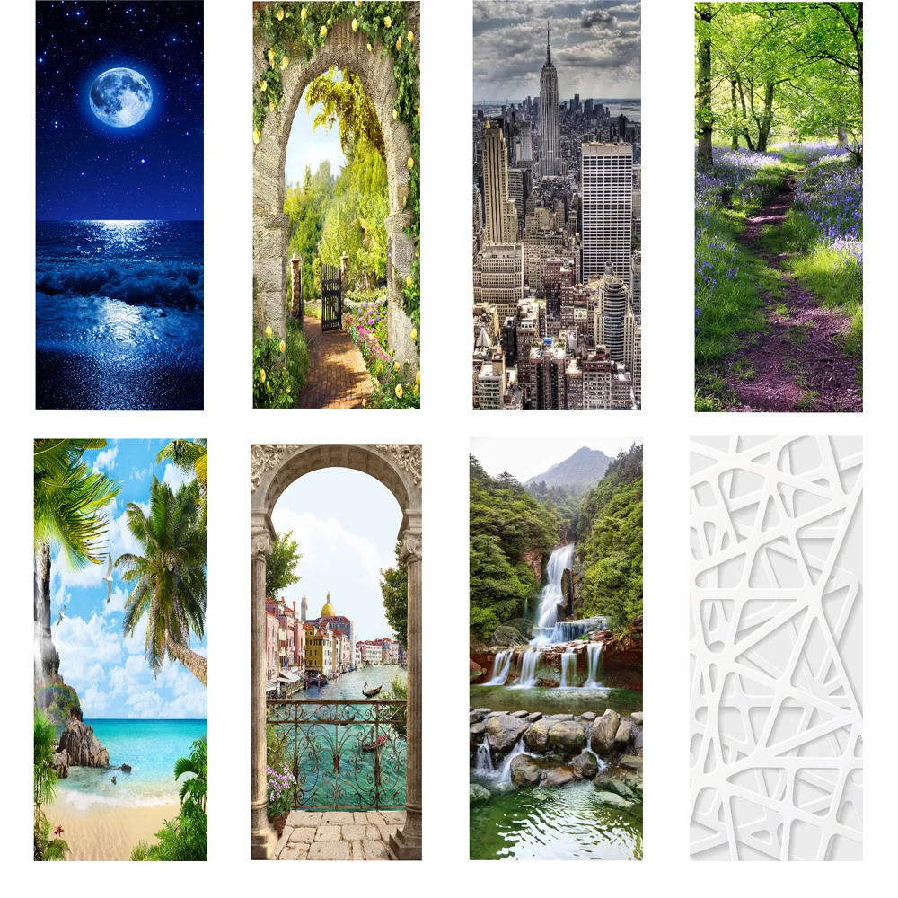 3d наклейки на двери для интерьера горные лестницы самоклеящаяся Настенная