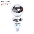 ALWAYSME 2-516 дюйма хромированные шарики для буксировки прицепа, 6000 фунтов, Диаметр хвостовика 1 дюйм, длина хвостовика 2 дюйма