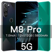 global version 7 0 inch m8 pro 12gb 512gb 2448mp andriod 10 smartphones ten core mtk6889 dual sim 4g 5g really cheap cell phone