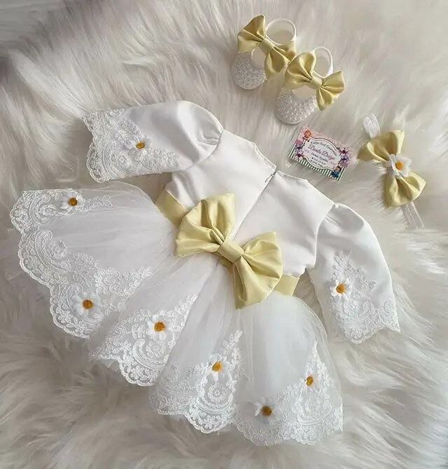 Emmababy платья принцессы с цветочным рисунком для маленьких девочек кружевные