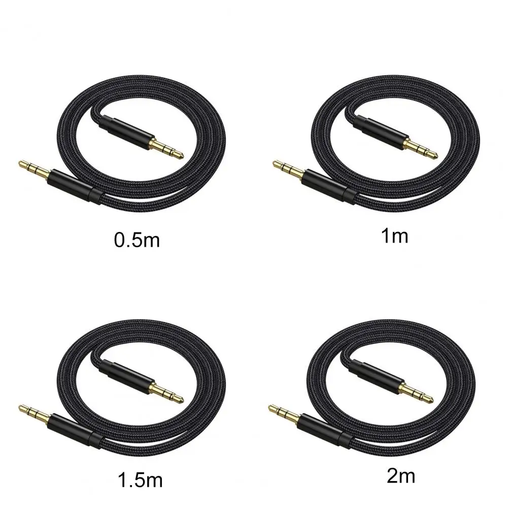 

Audio Cable 3.5mm AUX Aluminum Alloy Male to Male Auxiliary Cord for PC