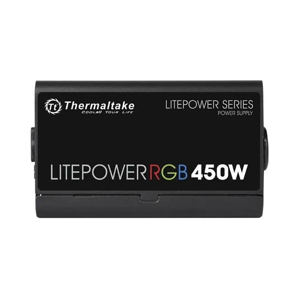 Блок питания Thermaltake ATX 450W Litepower RGB 450 (24+4+4pin) APFC PPFC 120mm fan color LED 4xSATA | Электроника