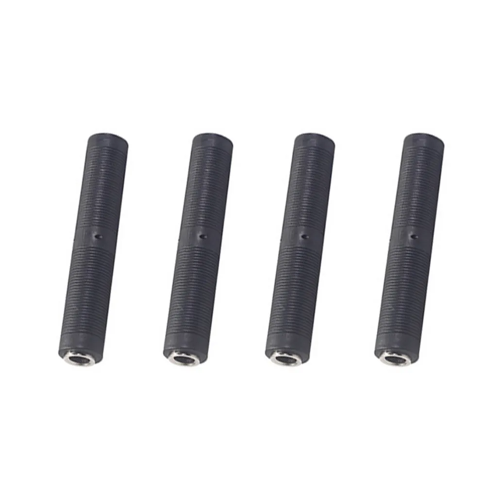 

4PCS Female To Female Mono F/F Coupler 1/4 Inch 6.35mm Stereo TRS Jack Connector Mic Coupler Audio Adapter Instrument Accessory