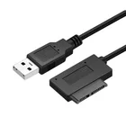 Адаптер Alfavoce USB 2,0 для Mini Sata II 7 + 6 13pin для ноутбука, CDDVD ROM, преобразователь привода Slim Line, адаптер для жесткого диска, кабель-конвертер