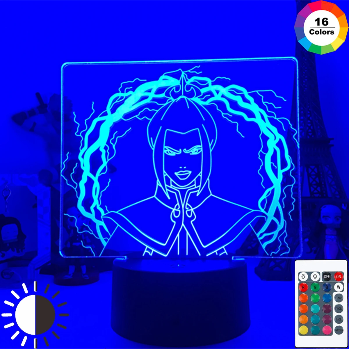 

Acrylic Led Night Light Avatar The Last Airbender for Kids Child Bedroom Decor Nightlight Avatar Azula 3d Lamp GiftT oy model