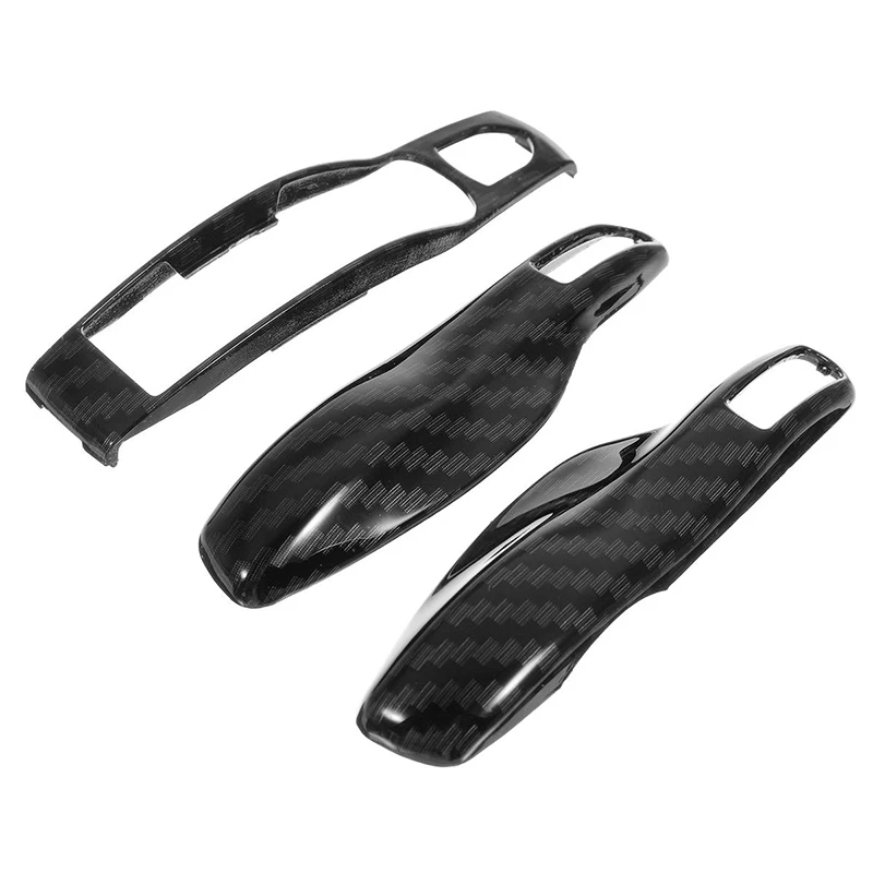 3pcs Carbon Fiber Color FOB Remote Key Case Shell Cover for Porsche Boxster Cayman 911 Panamera Cayenne Macan Car Accessorie | Автомобили
