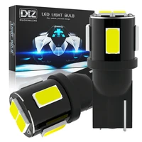 dxz 2pcs canbus w5w t10 led bulbs 6smd 12v wy5w 194 car interior map dome parking clearance light auto license plate lamp 6500k