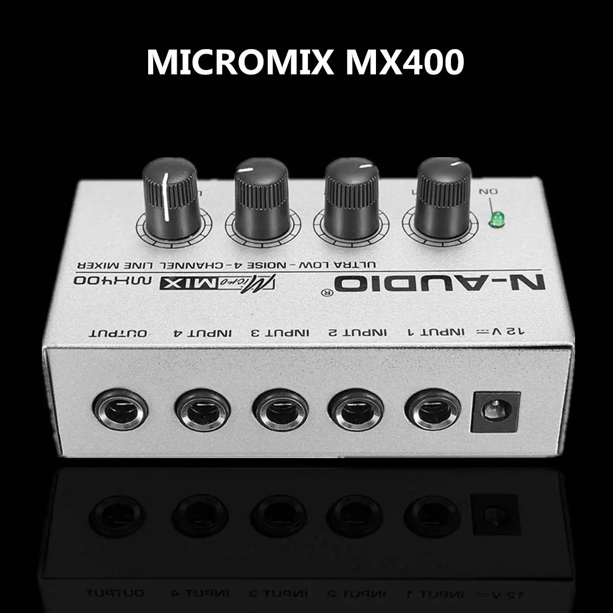 LEORY 12V Ультра-compack 4 канала музыка смешивания аудио DJ микшер DJ определения консоль DJ Mezclador для аудио компьютера, караоке, профессиональный