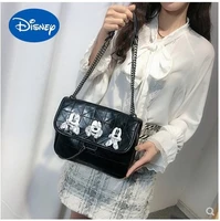 disney mickey handbags 2021 new trend fashion embroidered rhombic chain single room portable diagonal handbags