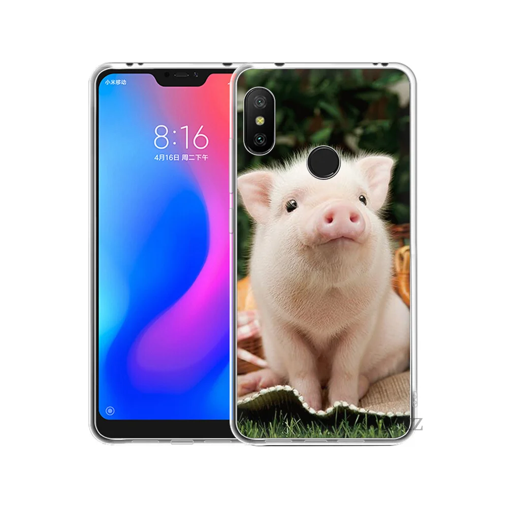 Чехол смешной с изображением поросенка для Xiaomi Redmi mi 8 SE Примечание 5 5A 6 6X Pro X 2S A2 Lite