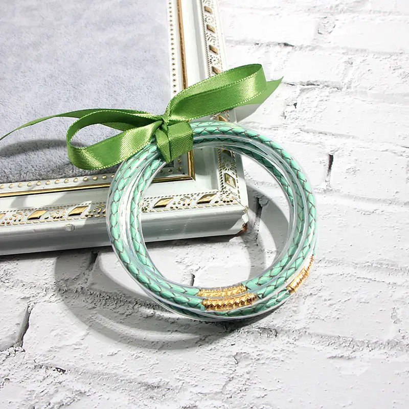 Flatfoosie 5 шт./компл. любую погоду желе браслеты Браслеты веревка заполнен