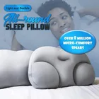 3D подушка для глубокого сна, эргономичное моющееся постельное белье, дорожная подушка для шеи и отдыха на голову с микровоздушными шариками, удобные подушки