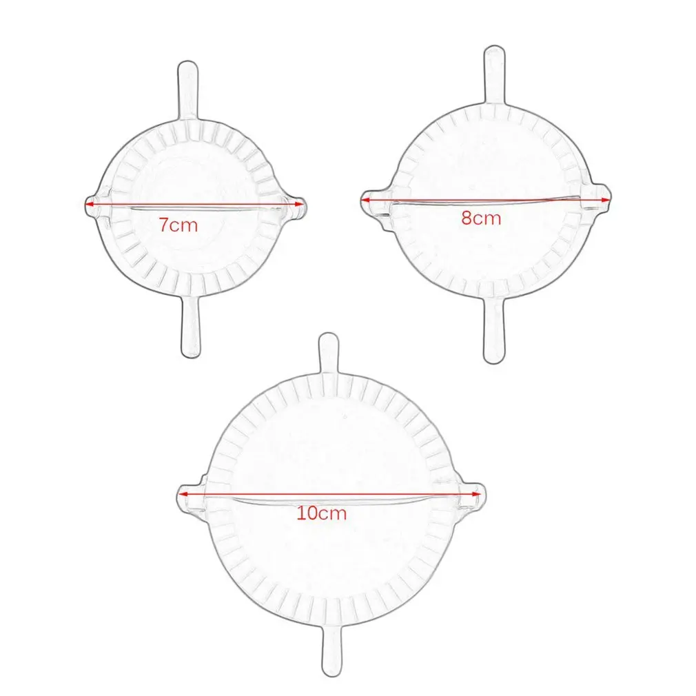 

3pcs Press Ravioli Dough Pastry Pie Dumpling Maker Gyoza Mold Mould Tool 3 Size Easy Eco Friendly Dumpling Mould Kitchen Tools