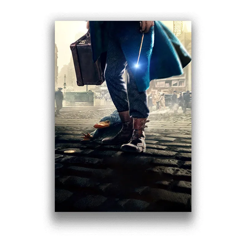 Бумажные обои с покрытием фантастические животные и где их найти плакат для кафе