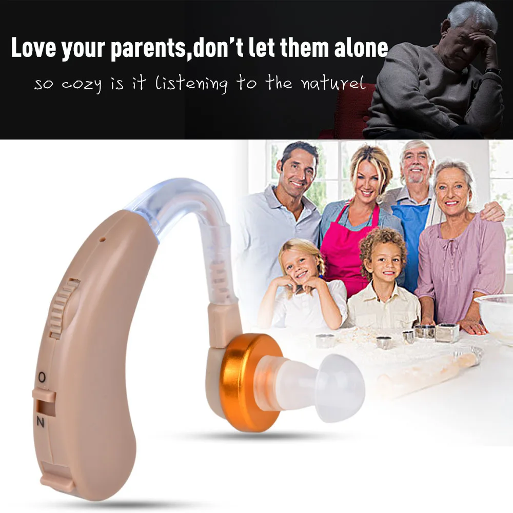 BTE слуховой аппарат голосовой усилитель звука AXON F-138 слуховые аппараты за ухом Регулируемый уход за здоровьем