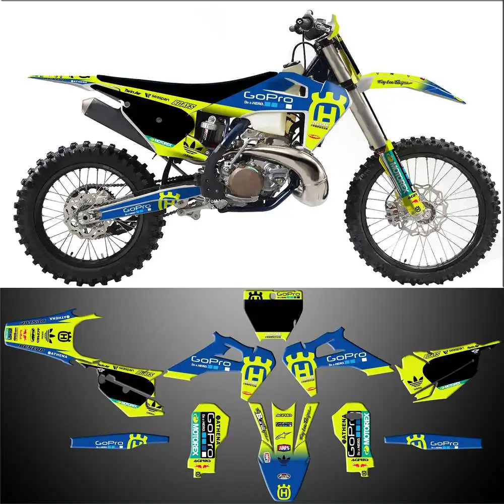 Индивидуальные персонализированные наклейки для Husqvarna te Fe TC FC TX FX 125, 250, 300, 350, 450, 501,,,, и
