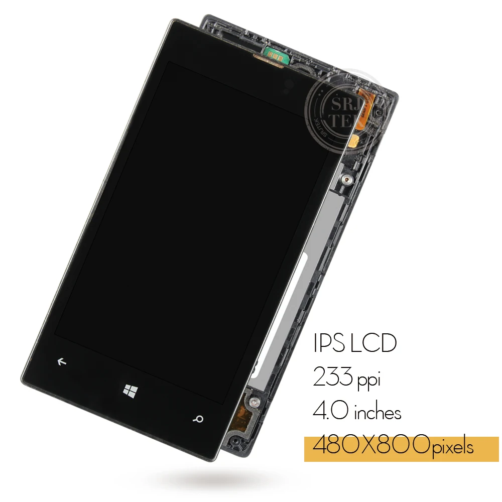 Srjtek экран для Nokia lumia 520 ЖК дисплей сенсорный дигитайзер сборка запасные части 4 0
