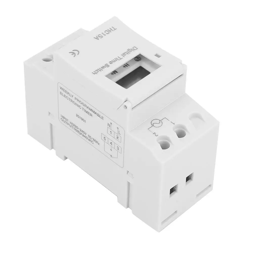 THC15A цифровой таймер Мини AC 220-240V 50-60Hz переключатель времени управления 16 групп/1