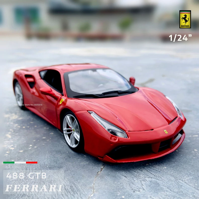 Bburago 1:24 Ferrari 488 GTB коллекция от производителя Авторизованная модель автомобиля из