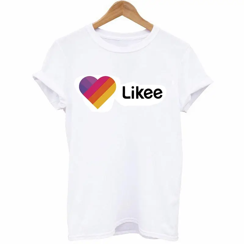 Likee app нашивки наклейки на одежду термочувствительные DIY женские футболки толстовки гладить на переводах для одежды Радуга Сердце Патч