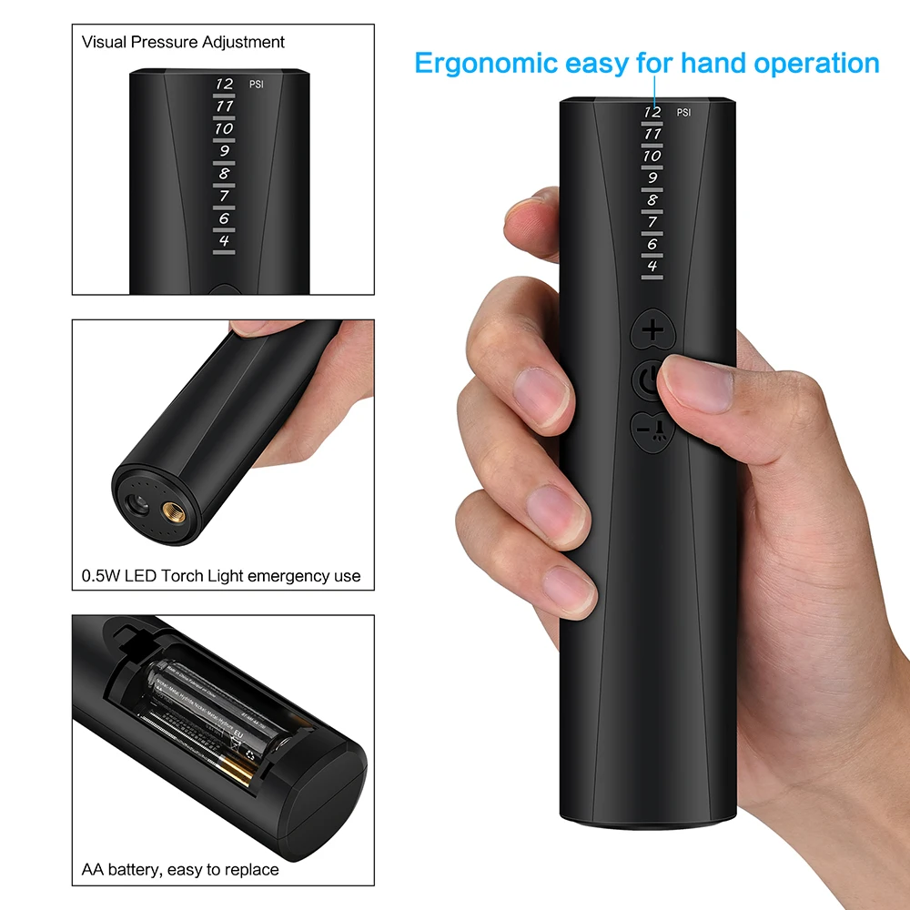 Портативный Электрический надувной перезаряжаемый велосипедный насос с низким