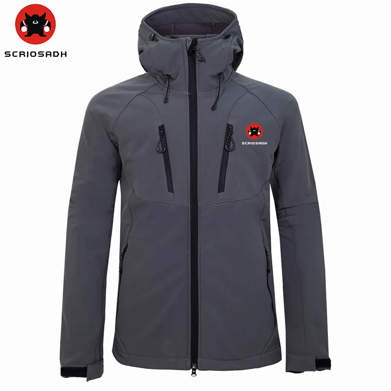 

Outdoor Sports Soft shell Waterproof Jacket Men Camping Climbing Windproof Rain Coat Winter Outdoor Skiing Thermal Hiking Jacket