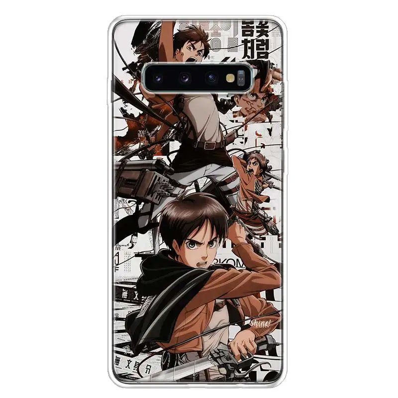 

Hot Attack on Titan Manga Phone Case Luxury Cover For Samsung Galaxy A51 A71 A70 A50 A40 A30 A20E A10S M30S A21 A6 A7 A8 A9 Plus
