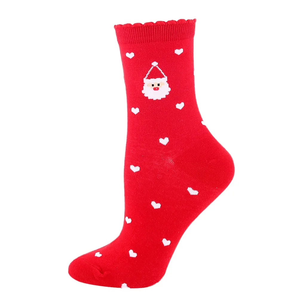 12Pairs  Women socks Casual winter Christmas Socks David's deer Socks Cotton Cartoon Keep Warm lady Socks Christmas Gift