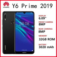 huawei y6 prime 2019 smartphone 4gb 64gb dual sim mobile phone 3020 mah fingerprint celular refurbished