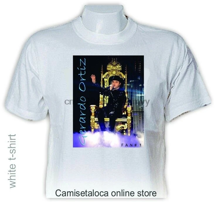 Футболка с изображением мексиканской певицы герардо Ортиз-Эль Рей дель корридо |