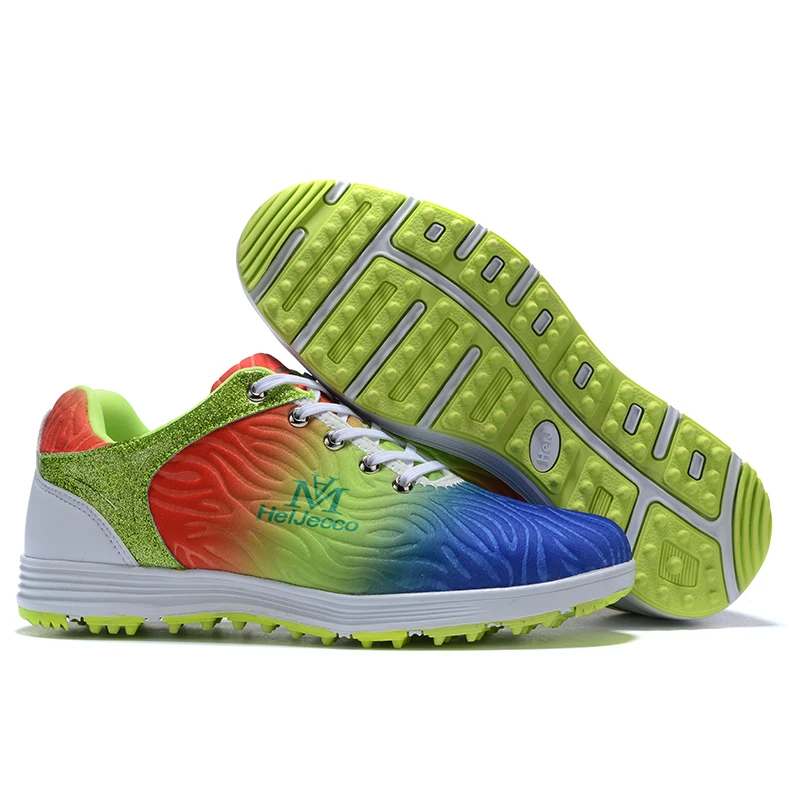 

2020 Golf Shoes Men Waterproof Sports Shoes Knobs Buckle Shoes Mesh Lining Breathable Anti-slip Sneakers for Male