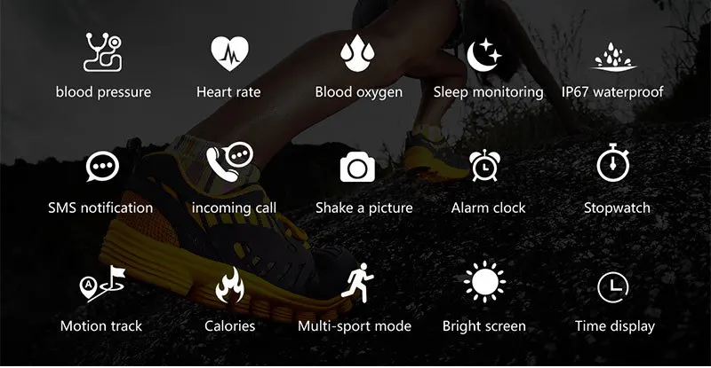 F10 Smartwatch IP68 водонепроницаемый монитор сердечного ритма Bluetooth Спорт фитнес-трекер для мужчин для iPhone xiaomi Androidphone