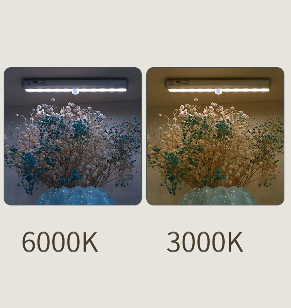 Светильник с датчиком движения автоматический светильник 6/10 светодиодов ночной