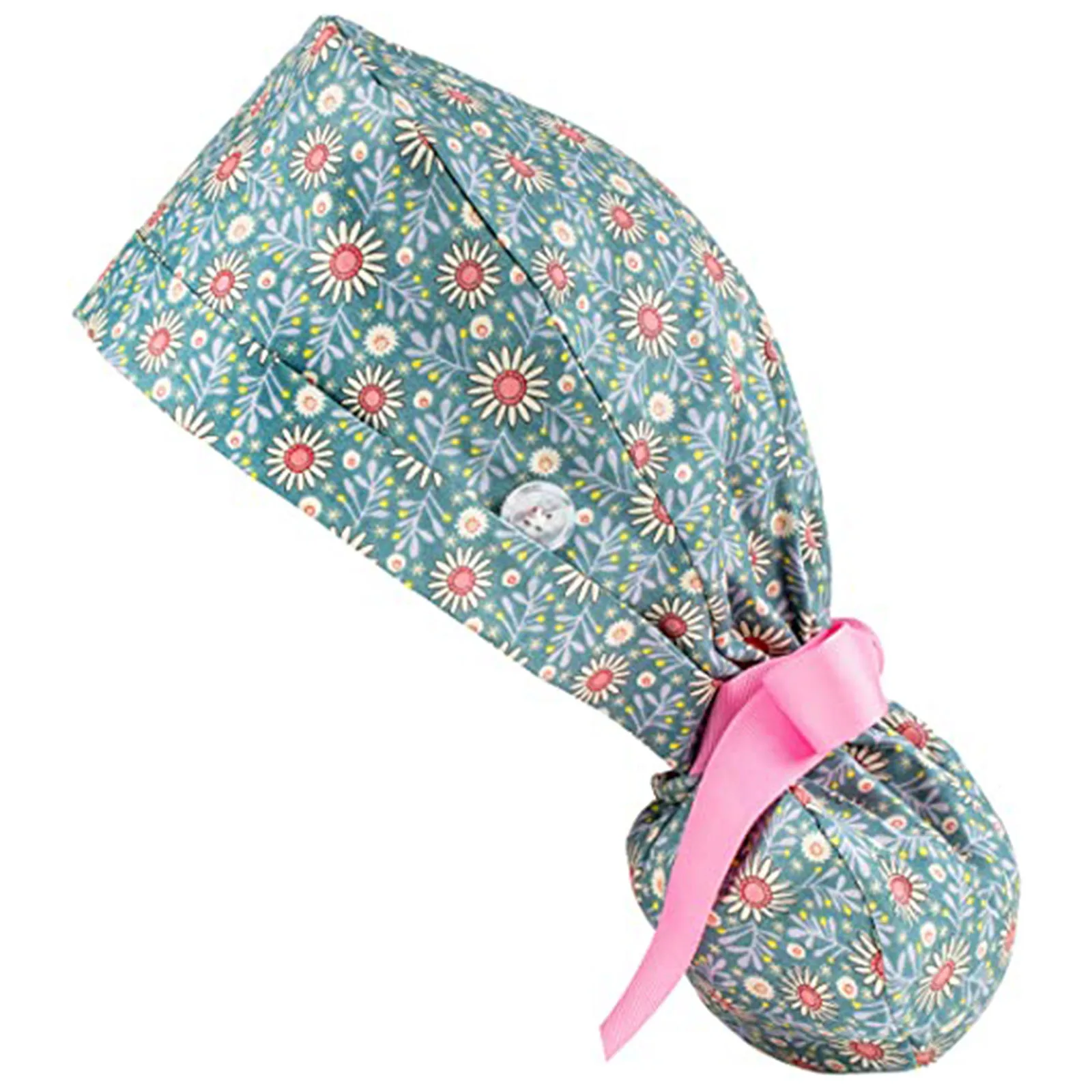 

Gorro Enfermera Nurse Hat Cap Women And Mens With Buttons Bouffant Hats Sweatband Nurse Accessories Gorros Quirurgicos #55