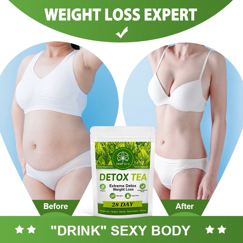 HFU Detox Tea Bag Weight Loss Fat Burn Colon Cleanse Men Women Slimming Beauty Skinny Belly Reduce Bloating Constipation | Красота и