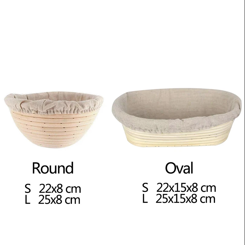 Корзина для брожения из натурального ротанга багета хлеба в сельском стиле теста
